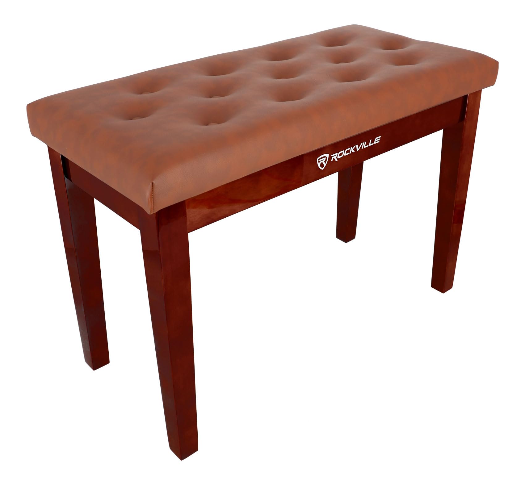 Amazon.com: Rockville PB7 BROWN Premium Piano Bench Solid Thai